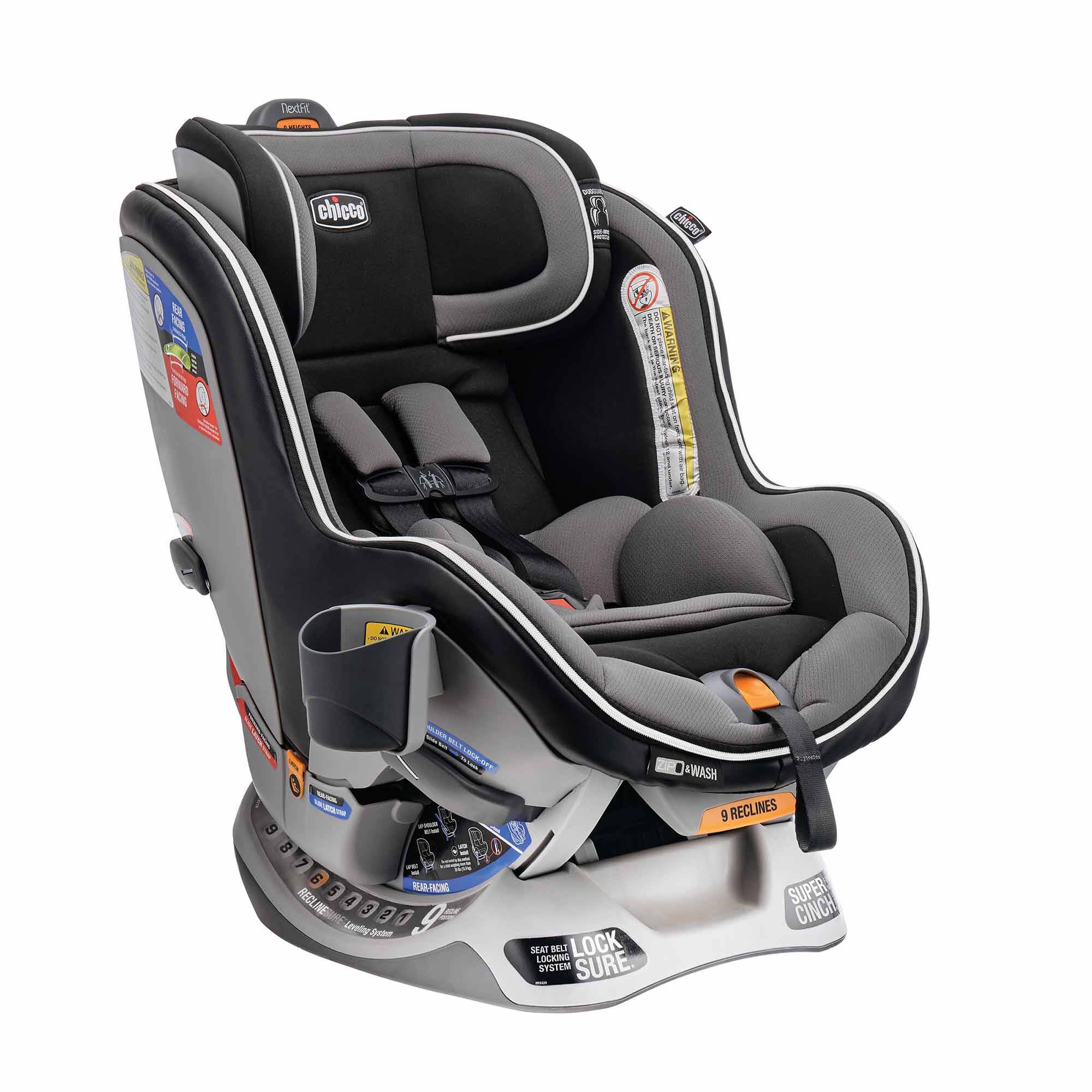 babycocco Chicco NextFit Zip Convertible Carseat - Carbon (0-29kg)